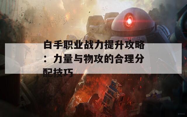 白手职业战力提升攻略：力量与物攻的合理分配技巧