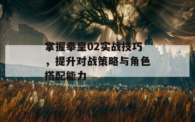 掌握拳皇02实战技巧，提升对战策略与角色搭配能力