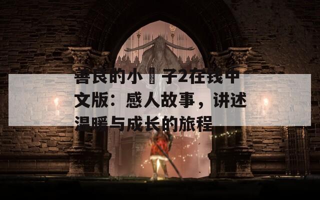 善良的小峓子2在钱中文版：感人故事，讲述温暖与成长的旅程