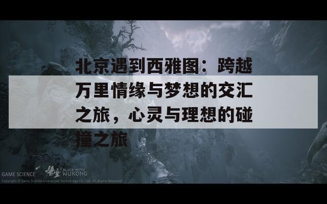 北京遇到西雅图：跨越万里情缘与梦想的交汇之旅，心灵与理想的碰撞之旅