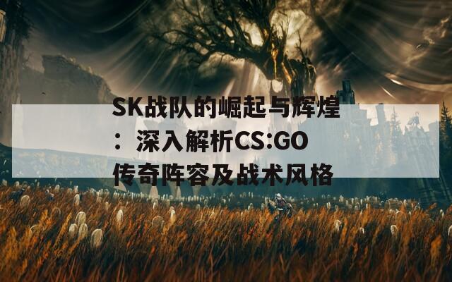 SK战队的崛起与辉煌：深入解析CS:GO传奇阵容及战术风格