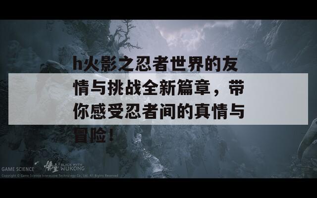 h火影之忍者世界的友情与挑战全新篇章，带你感受忍者间的真情与冒险！