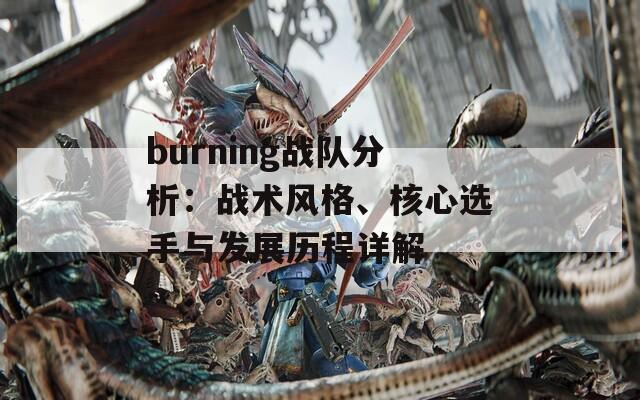 burning战队分析：战术风格、核心选手与发展历程详解