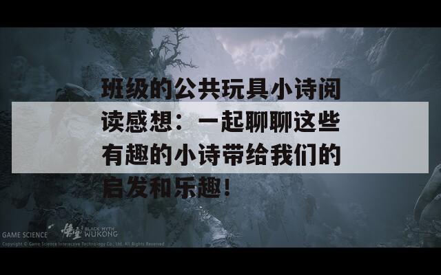 班级的公共玩具小诗阅读感想：一起聊聊这些有趣的小诗带给我们的启发和乐趣！