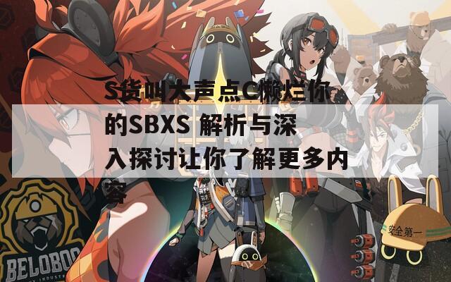 S货叫大声点C懒烂你的SBXS 解析与深入探讨让你了解更多内容