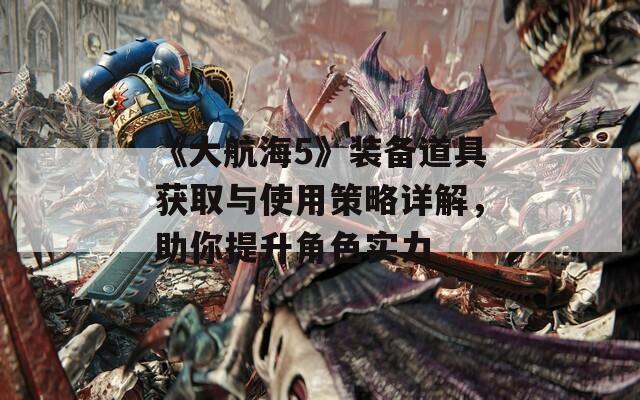 《大航海5》装备道具获取与使用策略详解，助你提升角色实力
