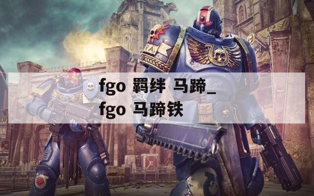 fgo 羁绊 马蹄_fgo 马蹄铁